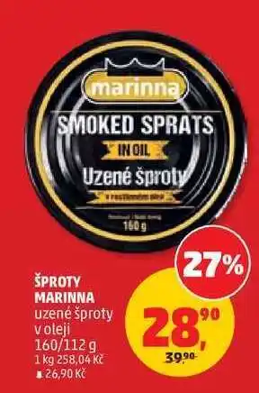 Penny Market ŠPROTY MARINNA nabídka