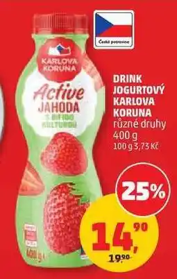 Penny Market Drink jogurtový Karlova Koruna nabídka