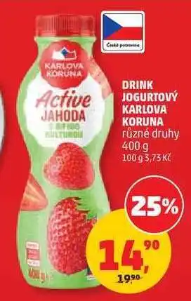 Penny Market Drink jogurtový Karlova Koruna nabídka