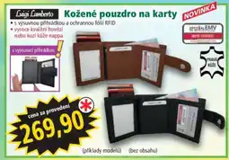 Norma Kožené pouzdro na karty nabídka