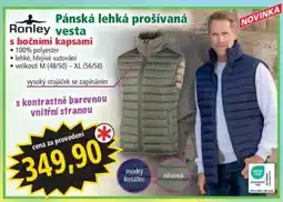 Norma Pánská lehká prošívaná vesta nabídka