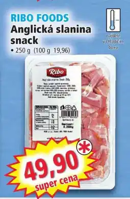 Norma RIBO FOODS Anglická slanina snack nabídka