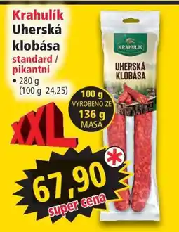 Norma Krahulík Uherská klobása nabídka