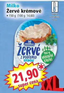 Norma Milko Žervé krémové nabídka