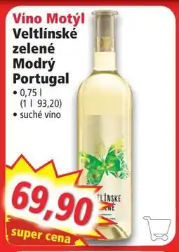 Norma Víno Motýl Veltlínské zelené Modrý Portugal nabídka