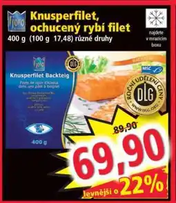 Norma Knusperfilet, ochucený rybí filet nabídka