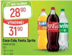 Globus Coca-Cola, Fanta, Sprite nabídka