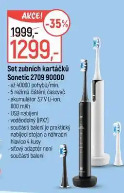 Globus Set zubních kartáčků Sonetic 2709 90000 nabídka