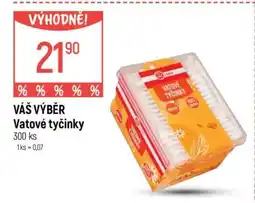 Globus VÁŠ VÝBĚR Vatové tyčinky nabídka