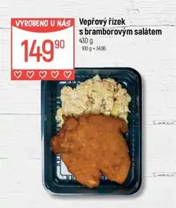 Globus Vepřový řízek s bramborovým salátem nabídka