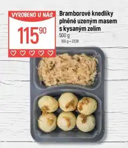 Globus Bramborové knedlíky plněné uzeným masem s kysaným zelím nabídka