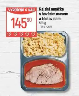 Globus Rajská omáčka s hovězím masem a těstovinami nabídka