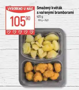 Globus Smažený květák s vařenými bramborami nabídka