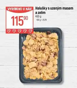 Globus Halušky s uzeným masem a zelím nabídka