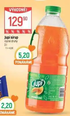Globus Jupí sirup nabídka