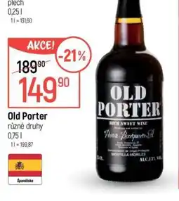 Globus Old Porter nabídka
