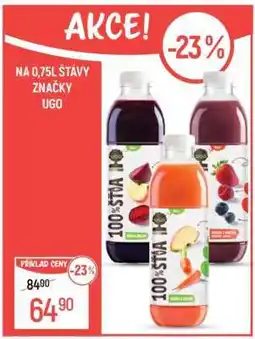 Globus 0,75L Šťávy značky UGO nabídka
