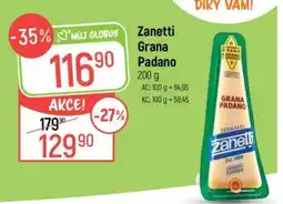 Globus Zanetti Grana Padano nabídka