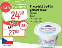 Globus Choceňské tradiční pomazánkové přírodní nabídka