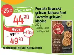 Globus PONNATH Bavorská grilovací klobása šnek nabídka