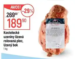 Globus Kostelecké uzeniny Uzená rolovaná plec, Uzený bok nabídka