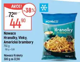 Globus Nowaco Hranolky, Vlnky, Americké brambory nabídka