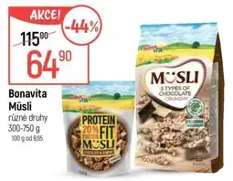Globus Bonavita Müsli nabídka