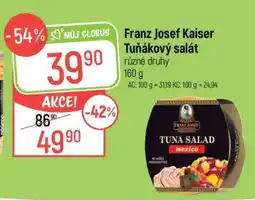 Globus FRANZ JOSEF KAISER TUŇÁKOVÝ SALÁT nabídka