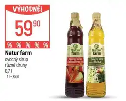 Globus Natur farm ovocný sirup nabídka