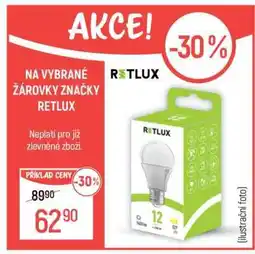 Globus Vybrané žárovky značky RETLUX nabídka
