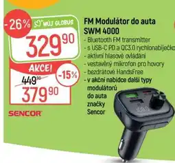 Globus FM Modulátor do auta SWM 4000 nabídka