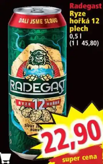 Radegast Ryze hořká 12 plech