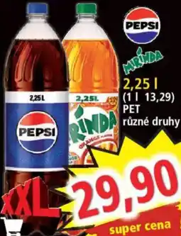 Norma Pepsi různé druhy nabídka