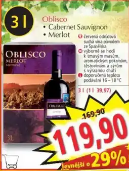 Norma Oblicso Cabernet Sauvignon Merlot nabídka