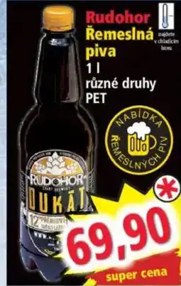 Norma Rudohor řemeslná piva nabídka