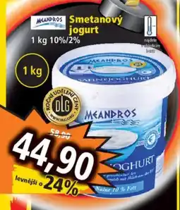 Norma Meandros sметanový jogurt nabídka