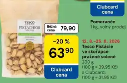 Tesco Tesco Pistácie ve skořápce pražené solené nabídka