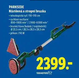 Lidl PARKSIDE Nástěnná a stropní bruska nabídka