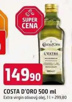 Trefa COSTA D'ORO 500 ml Extra virgin olivový olej nabídka