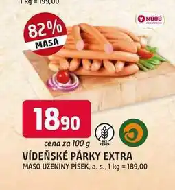 Trefa VÍDEŇSKÉ PÁRKY EXTRA nabídka