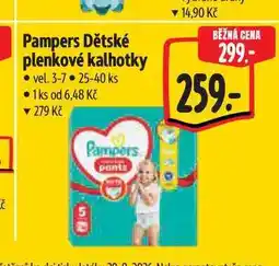 Albert Pampers Dětské plenkové kalhotky vel. 3-7 25-40 ks v nabídka