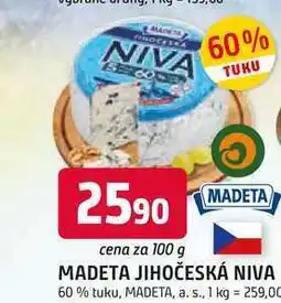 Trefa MADETA JIHOČESKÁ NIVA 60% tuku nabídka