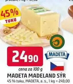 Trefa MADETA MADELAND SÝR 45% tuku nabídka