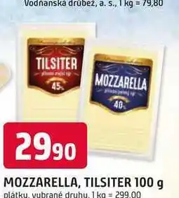 Trefa MOZZARELLA, TILSITER 100 g plátky, vybrané druhy nabídka