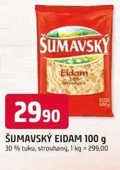 Trefa ŠUMAVSKÝ EIDAM 100 g 30% tuku, strouhaný nabídka