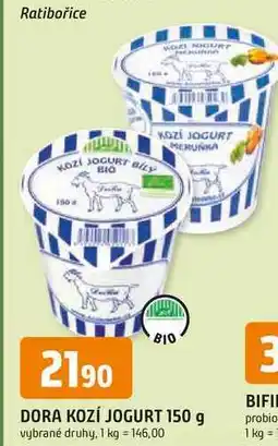 Trefa BIO DORA KOZÍ JOGURT nabídka