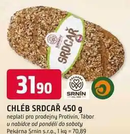 Trefa CHLÉB SRDCAŘ nabídka
