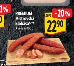 Albert PREMIUM Mistrovská klobása nabídka
