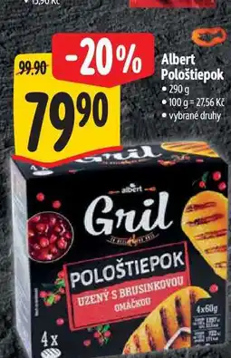 Albert Albert Pološtiepok nabídka