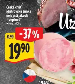 Albert Česká chuť Mistrovská šunka nejvyšší jakosti - vepřová nabídka